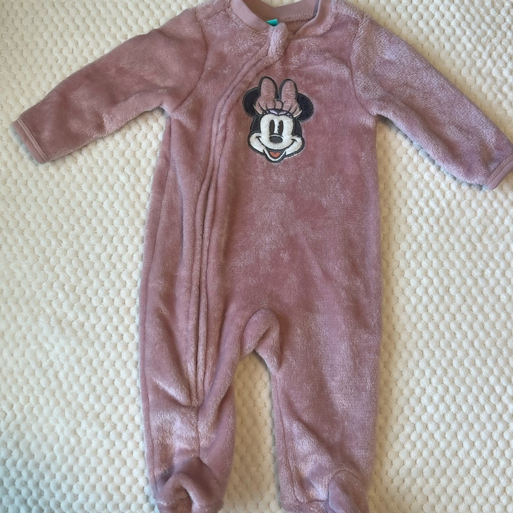 Disney Pink Character Kids One Piece Footie